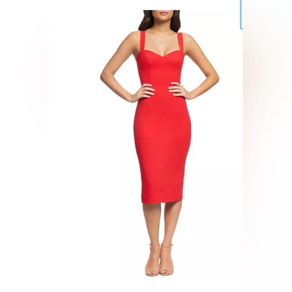 Dress the Population Scarlet Red Gown